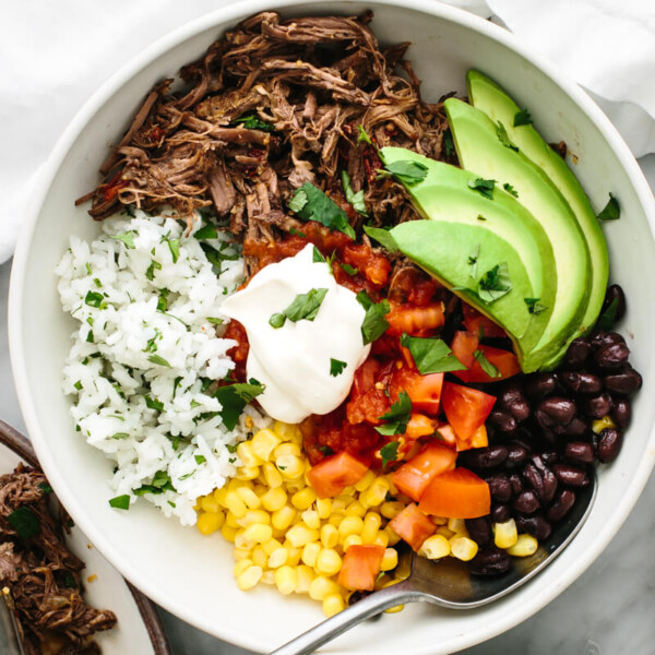 Chipotle barbacoa burrito bowl.