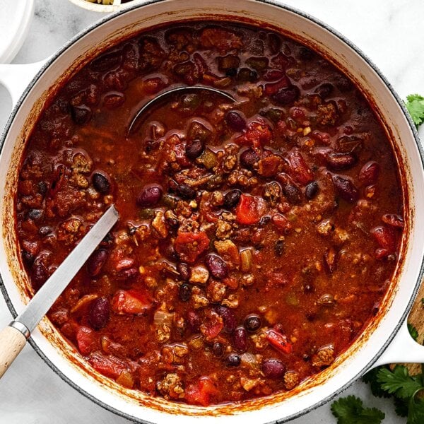 A pot of chili.