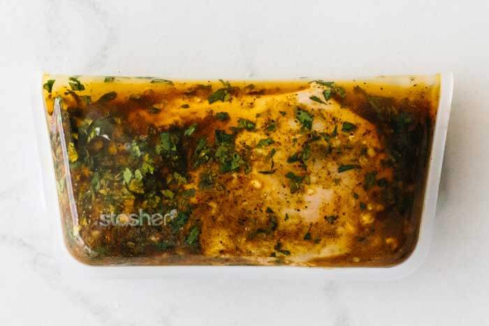 A pack of chicken marinade.