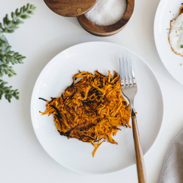 (gluten-free, vegan, paleo) These sweet potato hash browns make for the most delicious and healthy breakfast!