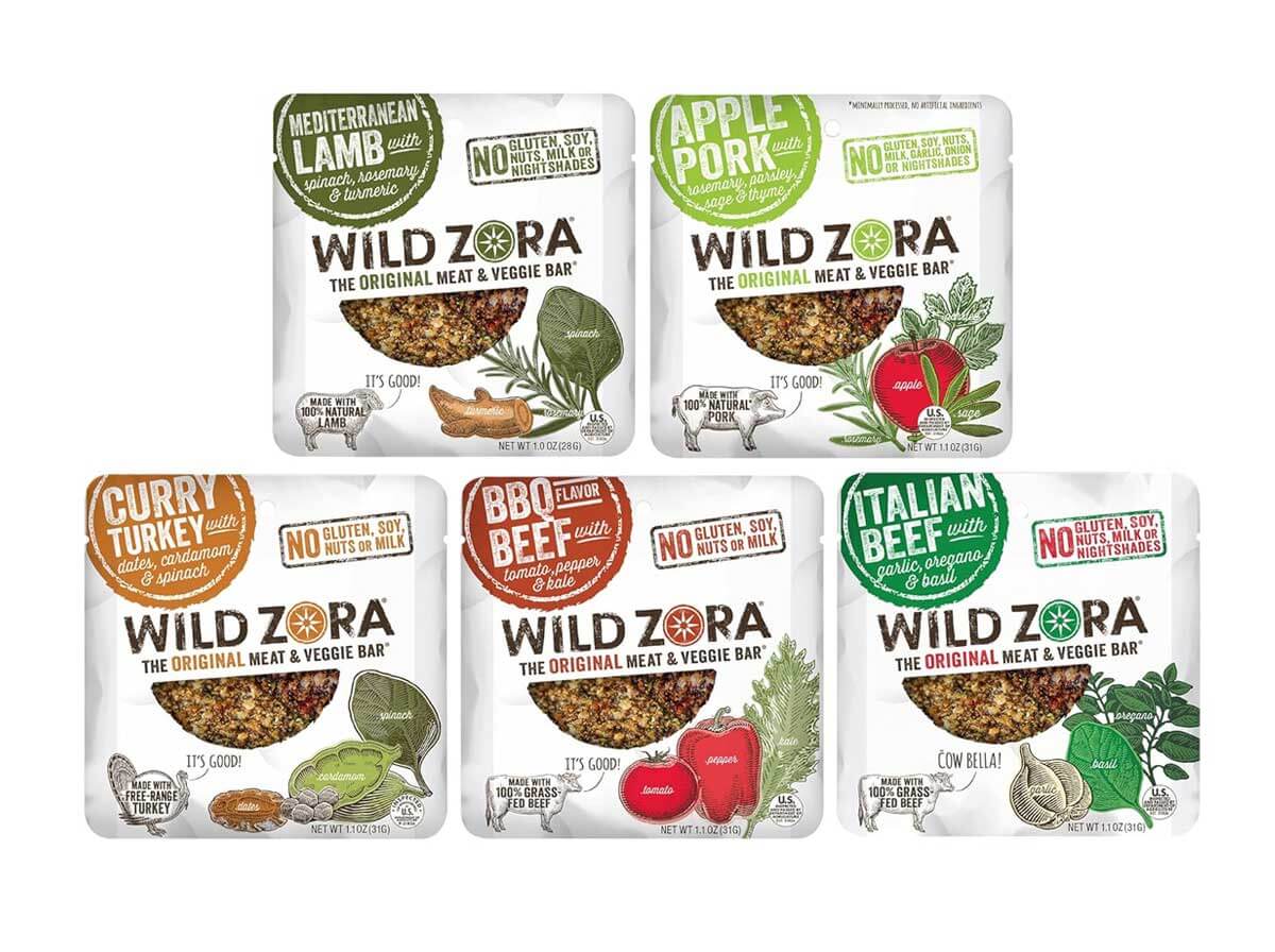 Whole30 Wild Zora Meat and Veggies Bar.